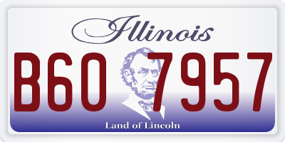 IL license plate B607957