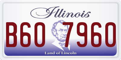 IL license plate B607960