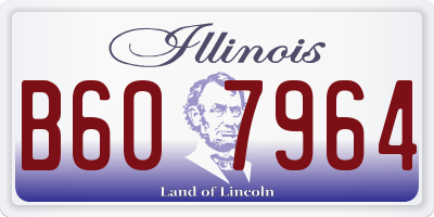 IL license plate B607964