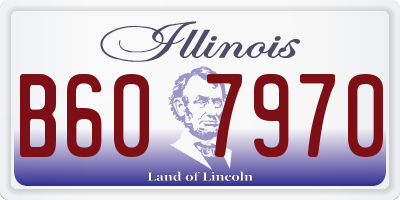 IL license plate B607970