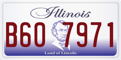 IL license plate B607971