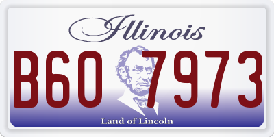 IL license plate B607973