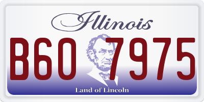 IL license plate B607975