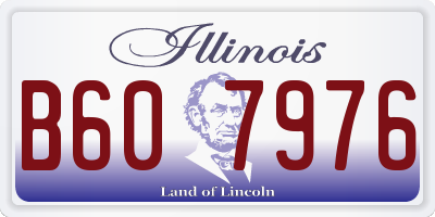 IL license plate B607976