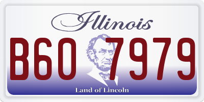 IL license plate B607979