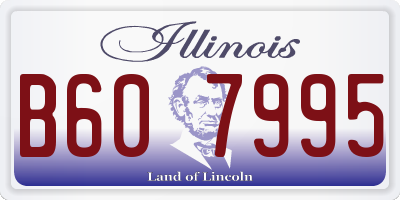 IL license plate B607995