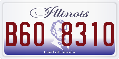 IL license plate B608310