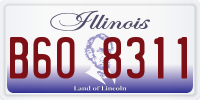 IL license plate B608311