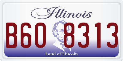 IL license plate B608313