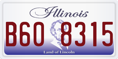IL license plate B608315