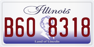 IL license plate B608318