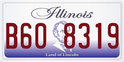 IL license plate B608319