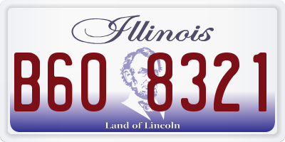 IL license plate B608321