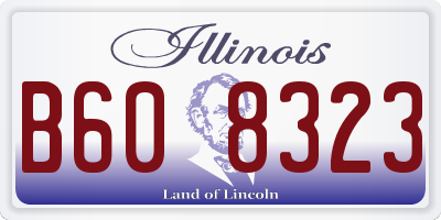 IL license plate B608323
