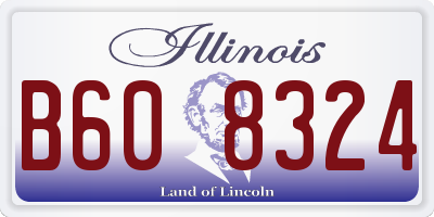 IL license plate B608324