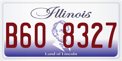 IL license plate B608327