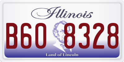 IL license plate B608328