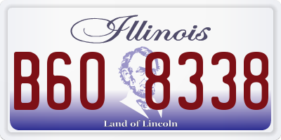 IL license plate B608338