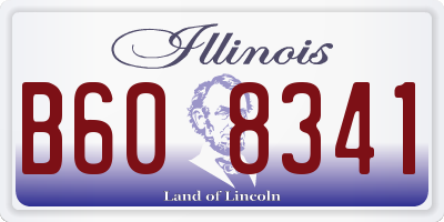 IL license plate B608341