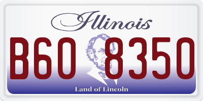 IL license plate B608350