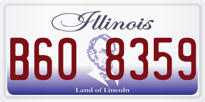 IL license plate B608359