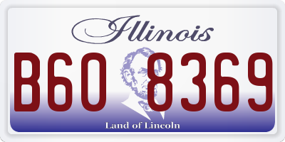 IL license plate B608369
