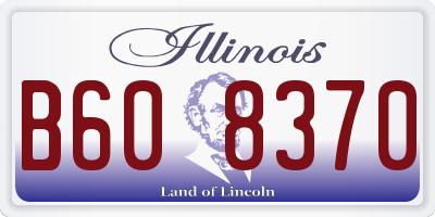 IL license plate B608370
