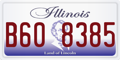 IL license plate B608385