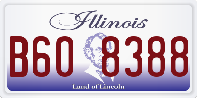 IL license plate B608388
