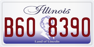 IL license plate B608390
