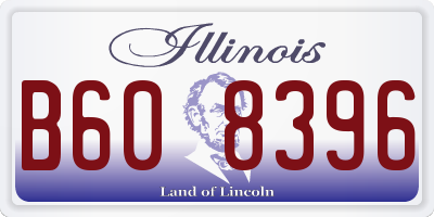 IL license plate B608396