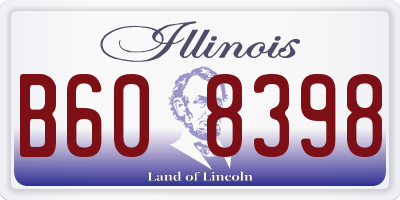 IL license plate B608398
