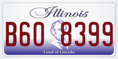 IL license plate B608399