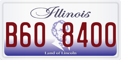 IL license plate B608400