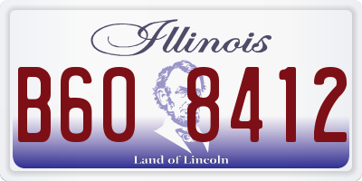 IL license plate B608412