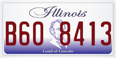 IL license plate B608413
