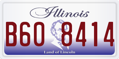 IL license plate B608414