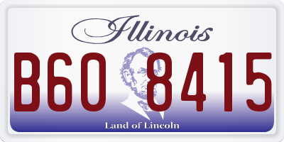 IL license plate B608415
