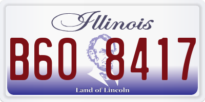 IL license plate B608417