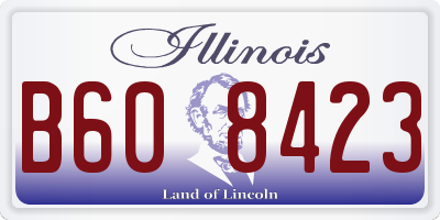 IL license plate B608423