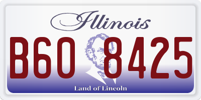 IL license plate B608425