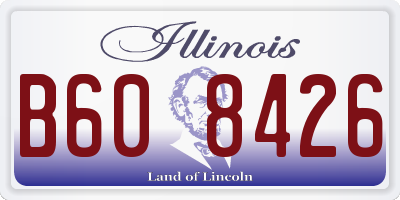 IL license plate B608426