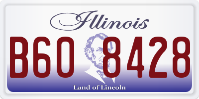 IL license plate B608428