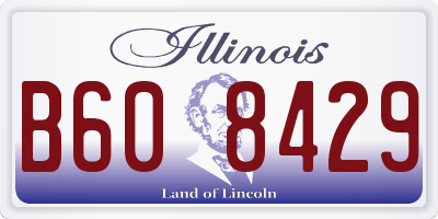 IL license plate B608429
