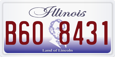IL license plate B608431