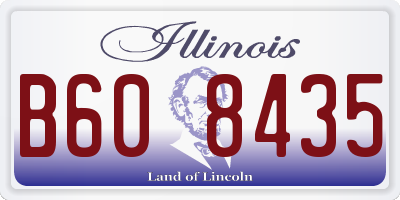 IL license plate B608435