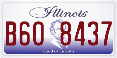 IL license plate B608437