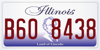 IL license plate B608438