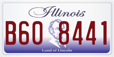 IL license plate B608441