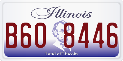 IL license plate B608446
